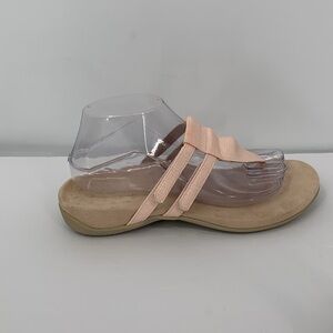 Vionic Elvia slide thong comfort sandal shoe flip flop adjustable strap pink 8.5
